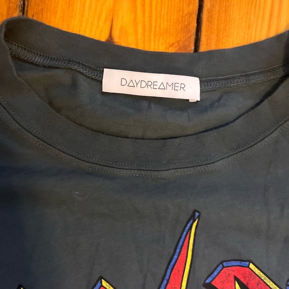 Daydreamer AC/DC Long Sleeve Cropped Shirt - Picture 5 of 6